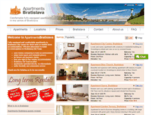 Tablet Screenshot of apartmentsbratislava.com